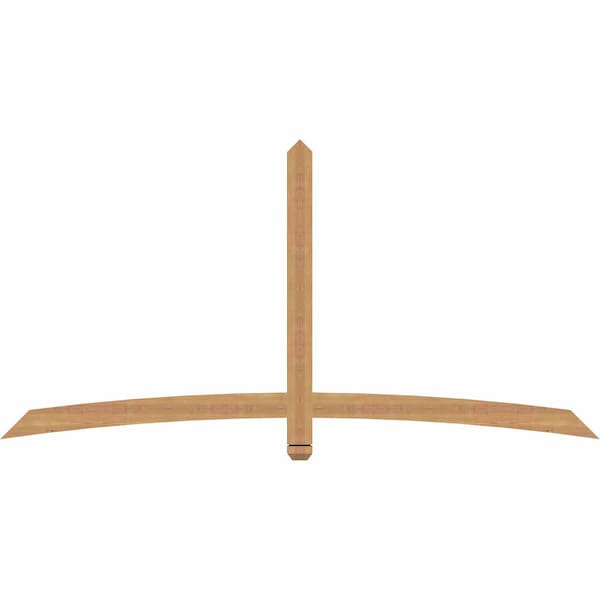 Ekena Millwork Bellingham Timber Gable Bracket, Western Red Cedar, 84"W x 42"H x 1 1/2"D x 3 1/2"F, 12/12 Pitch GBW084X42X0204BEL00SWR - main